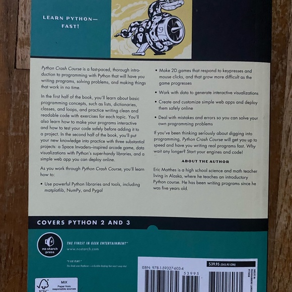 Python Crash Course Book - Picture 3 of 3